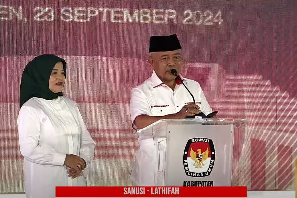 Sanusi-lathifah nomor urut 1 di Pilbup Malang 2024