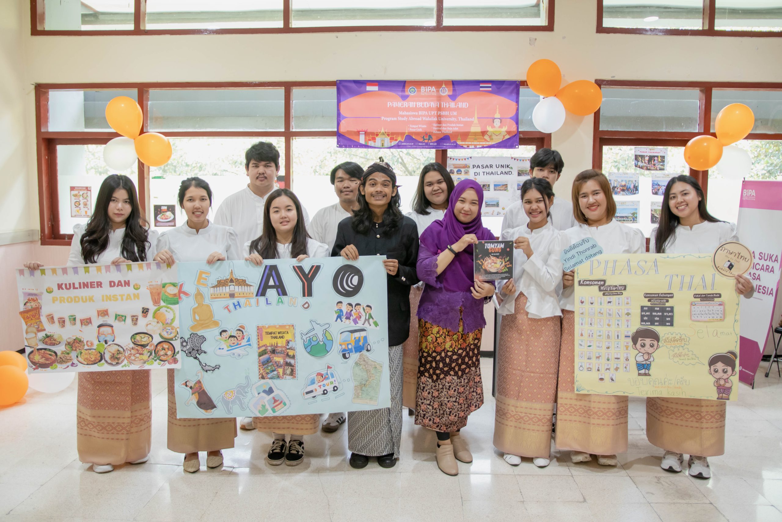 Pameran Budaya di UM yang Digelar Mahasiswa Thailand di UM