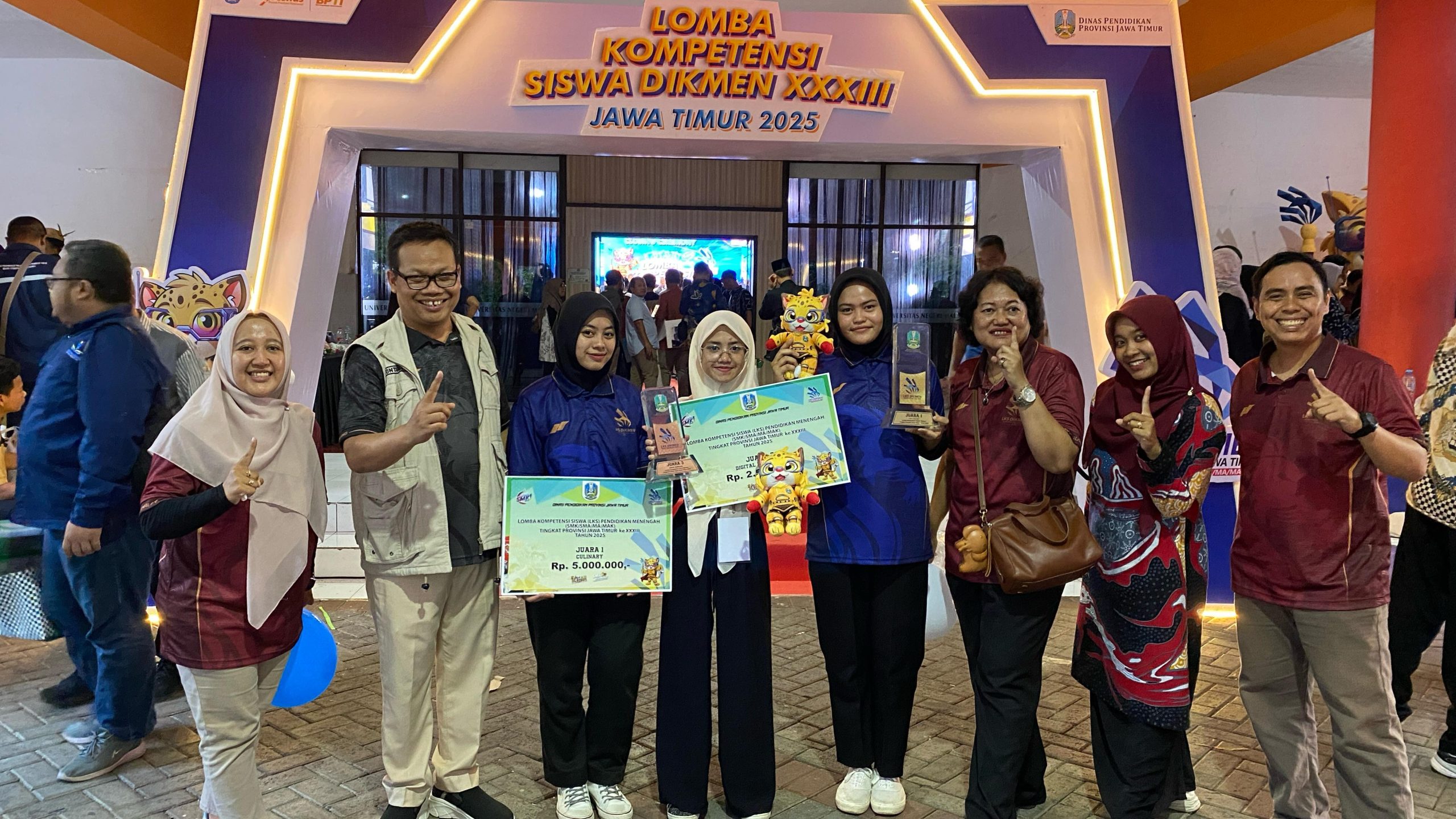 Siswa SMKN 1 Turen Torehkan Juara 1 dan 3 di LKS Tingkat Jawa Timur